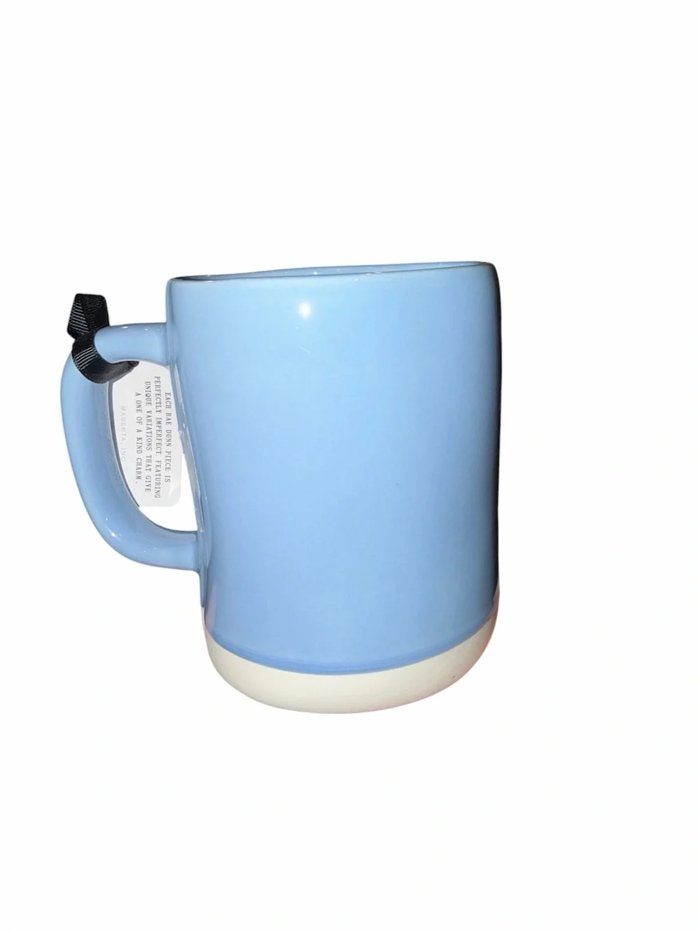 Rae Dunn Blue Floral 'Take Care of Yourself' Ceramic Mug. NWT